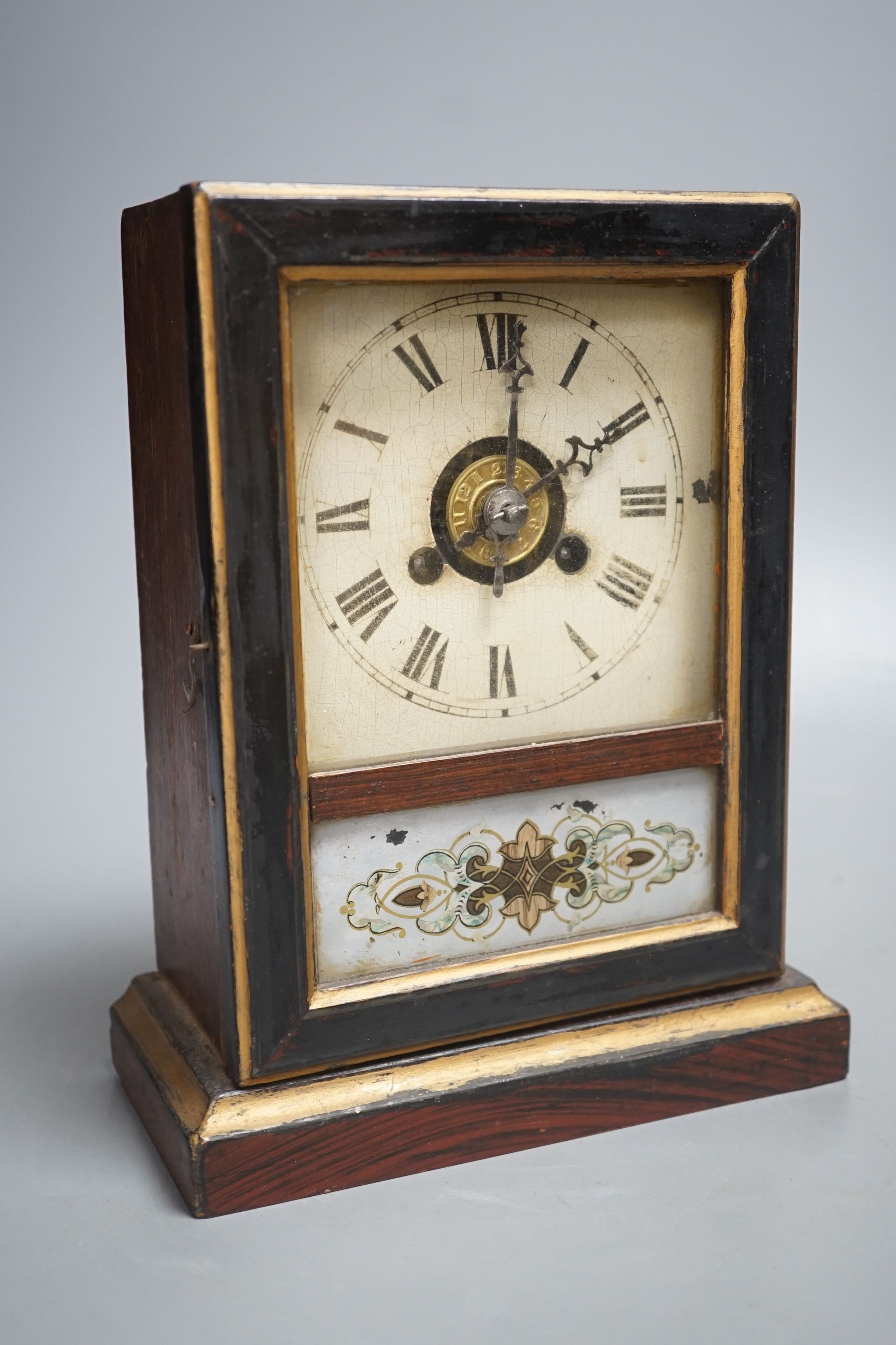 An American shelf clock-22 cms high.